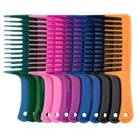 Расческа-гребень H10-8401R (упаковка 12шт Mix) Neon