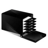 Лэш-бокс Сверкающий Антрацит на 5 планшетов Extreme look (Экстрим лук)