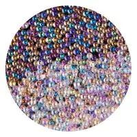 Бисер Пенный декор (01 Прозрачно-голографический, диаметр 0,8) Irisk
